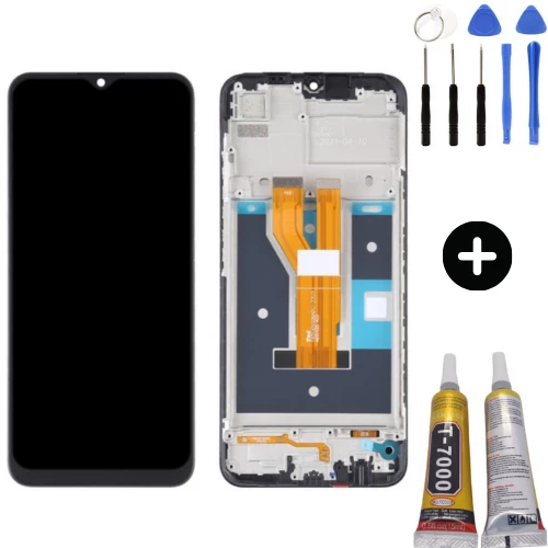 Realme C20 Uyumlu Çıtalı A Kalite Lcd Ekran Dokunmatik + Montaj Seti ürün görseli 1