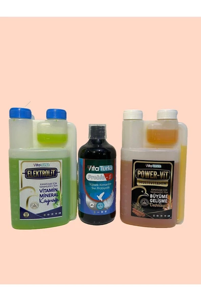 Vita Turka Süper 3 Lü - Power Vit-Elektrolit-Probio S 500 Ml ürün görseli 1