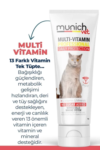 Multi Vitamin Kedi Macunu 100 Gr. Multi Paste - Resim 2