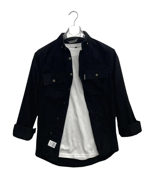 Cafes Uzun Kol Slim Fit Erkek Kadife Gömlek-6969 ürün görseli 1