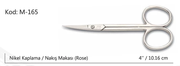 Rose Europe Nakış Makası Süper Kalite No:4 10,16 CM ürün görseli 1