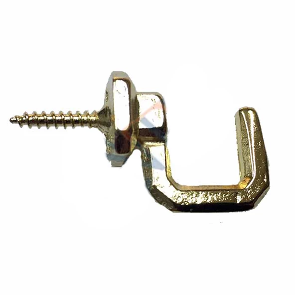 Vidalı Kanca, Askı Büyük - 15x23mm, Sarı - 1 Adet ürün görseli 1