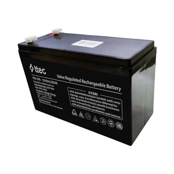 TTEC  12V 9AH BAKIMSIZ KURU AKU ürün görseli 1