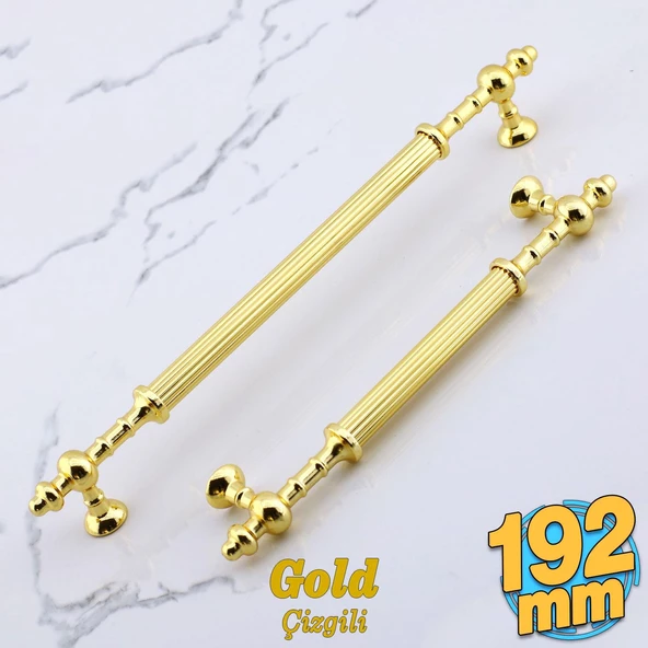 Kader Gold Metal Kulp 192 mm- 19.2 cm Mobilya Çekmece Mutfak Dolabı Dolap Kulpları Kulbu Kulpu Altın ürün görseli 1
