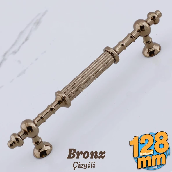 Kader Bronz Metal Kulp 128 mm- 12.8 cm Mobilya Çekmece Mutfak Dolabı Dolap Kulpları Kulbu Kulpu ürün görseli 1