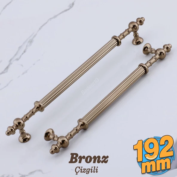 Kader Bronz Metal Kulp 192 mm- 19.2 cm Mobilya Çekmece Mutfak Dolabı Dolap Kulpları Kulbu Kulpu ürün görseli 1