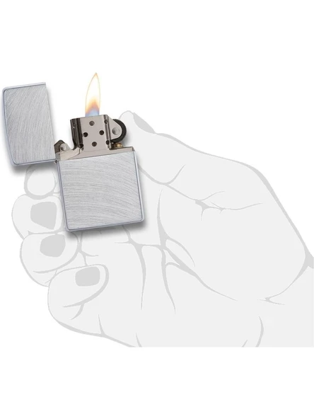 Zippo Classic Chrome Arch Dizayn Çakmak - Resim 3