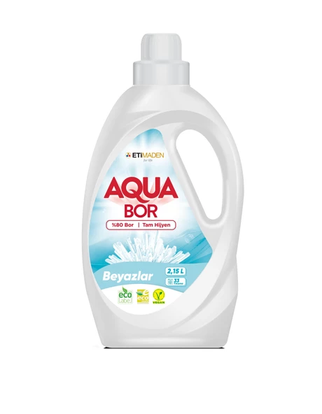 Boron Aqua Bor Sıvı Çamaşır Deterjanı 2,15 Litre 33 Yıkama Beyazlar ürün görseli 1