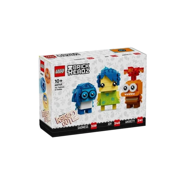 LEGO Brickheadz 40749 Joy, Sadness And Anxiety ürün görseli 1