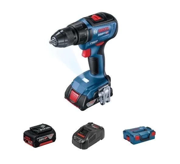 Bosch Professional GSR 18V-50 5.0 Ah Çift Akülü Vidalama Makinesi - 06019H5001 ürün görseli 1
