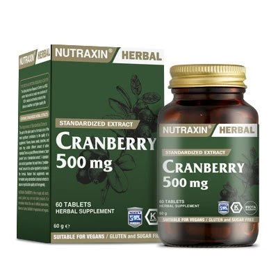 Nutraxin Cranberry 500mg 60 Tablet ürün görseli 1