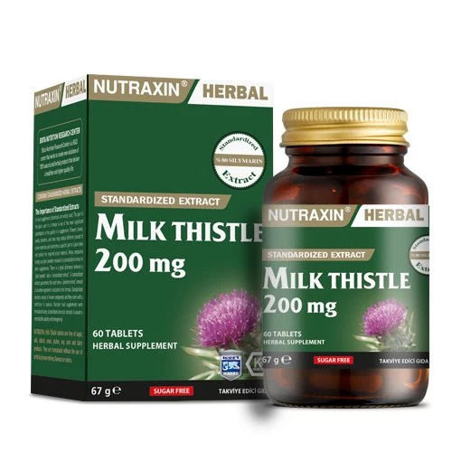 Nutraxin Milk Thistle 200mg 60 Kapsül ürün görseli 1