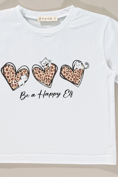 Leopar Baskılı Tshirt Şort Alt Üst Takım - Resim 2