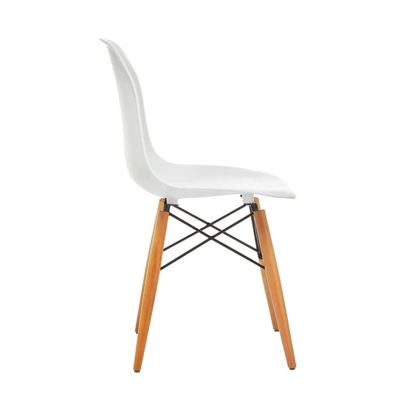 Seduna Eames Sandalye | Natural Ahşap Ayaklı - Resim 3
