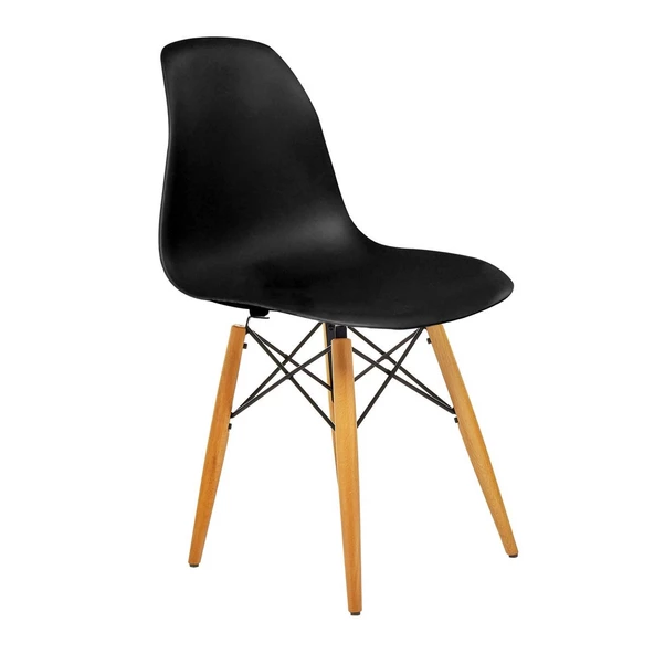 Seduna Eames Sandalye | Natural Ahşap Ayaklı - Resim 12