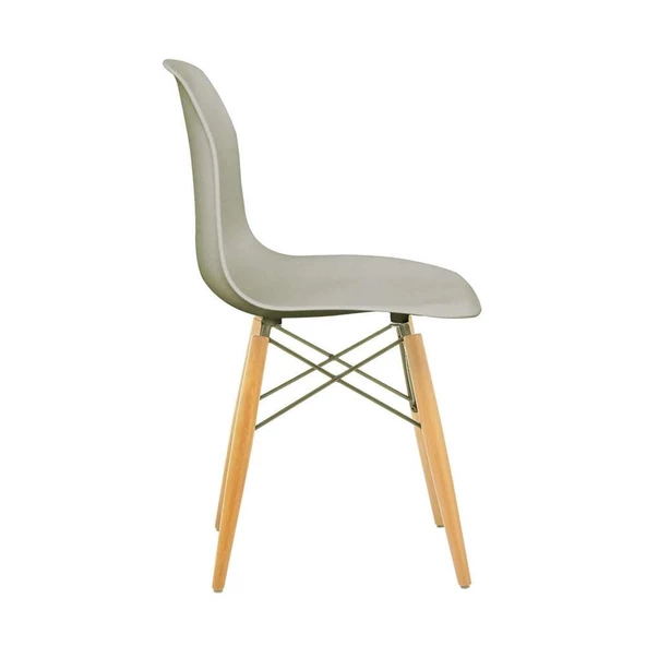 Seduna Eames Sandalye | Natural Ahşap Ayaklı - Resim 9