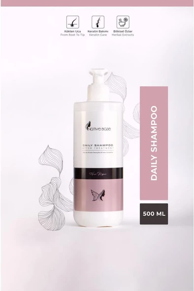 Native Base Daily Shampoo 500ml ürün görseli 1