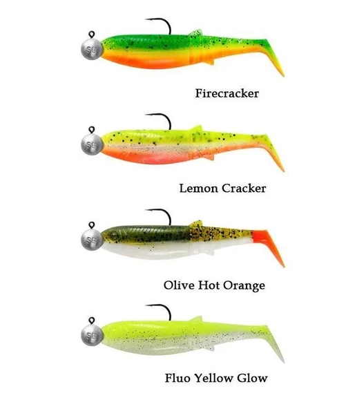 Savage Gear Cannibal Shad 12.5cm 20gr+12.5gr #5/0 Dark Water 4+4 Adet Sahte Balık ürün görseli 1