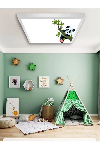 Gökyüzü Panel 60x60-çocuk-odası-avize-led-54w-lamba-6500k-doğal-beyaz-avize-dekoratif-çocuk-avize-modelleri ürün görseli 1