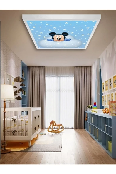 Gökyüzü Panel Rüyacı -bebek Odası Avize-60cmx60cm-54watt-led-çoçuk Odası Avize Modelleri-samsung Led-aydınlatma ürün görseli 1
