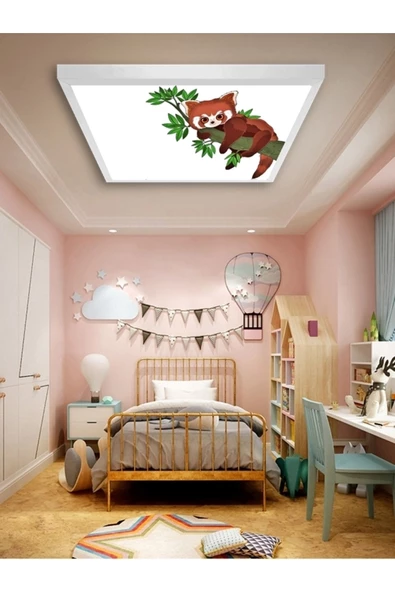 Gökyüzü Panel 60cmx60cm-çocuk-odası-avize-led-54w-lamba-6500k-doğal-beyaz-avize-çocuk-odası-led-aydınlatma ürün görseli 1