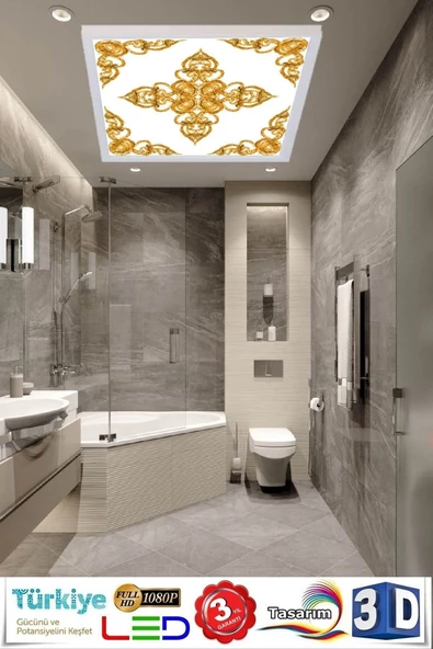 Gökyüzü Panel Banyo Lambası- 54w Banyo Aydınlatma Modelleri-trendyol Özel Ürün-60x60 Led Lamba ürün görseli 1