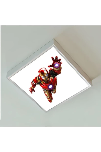 Gökyüzü Panel Iron Man Çocuk Odası Led Lamba ürün görseli 1