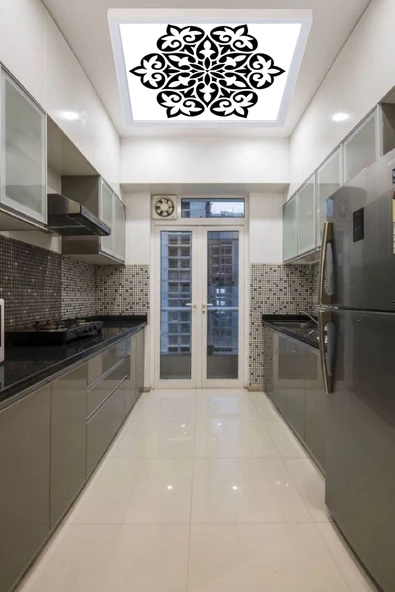 Gökyüzü Panel Mutfak Led Avize Şık Desenli Led Avize 42w Tavana Model ürün görseli 1