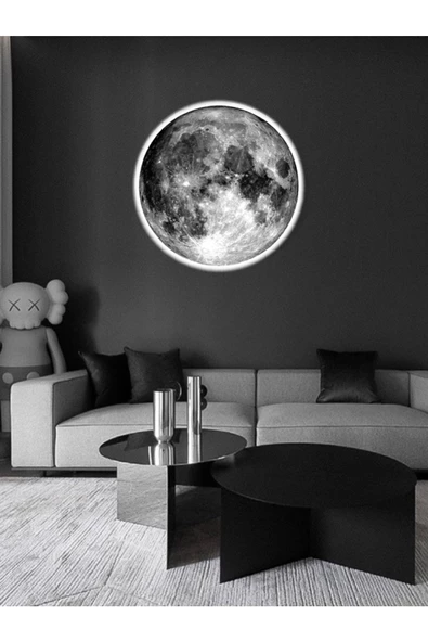 Gökyüzü Panel Yeni Model Led Aplik, 30cm Çap, Led 25watt, Modern, Duvar Aplik, Yatak Odası Aplik, Aplik Modelleri ürün görseli 1