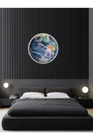 Gökyüzü Panel Led Aplik 30cm Çap Led 25wat - Resim 4