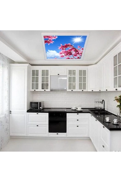 Gökyüzü Panel Mutfak Avize 54watt-60x60 Kare Led Avize -mutfak Tasarım Aydınlatma-tavana Yapışık-kolay Montaj ürün görseli 1