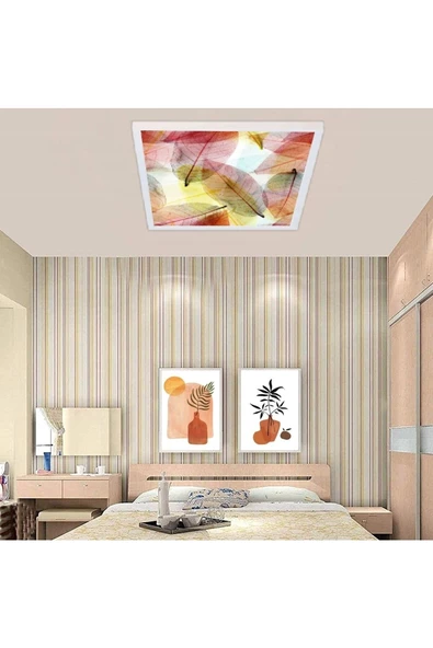Gökyüzü Panel ( 60cm X 60cm ) Büyük Boy Avize, 54 Watt Güçlü Led Aydınlatma - Beyaz (6500 KELVİN) Doğal Işık ürün görseli 1