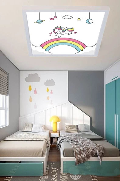 Gökyüzü Panel Çocuk Avize Duma Led 48w Tavan Tipi Avize ürün görseli 1