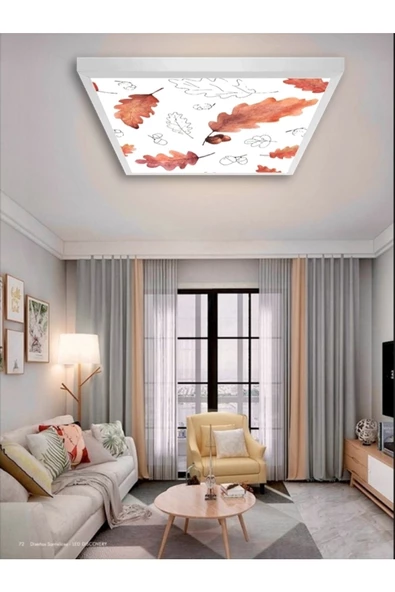 Gökyüzü Panel Salon Avize-60x60-54w-led-armatür-oturma-odası-aydınlatma-desenli-panel-uygun-avize-modelleri-new ürün görseli 1