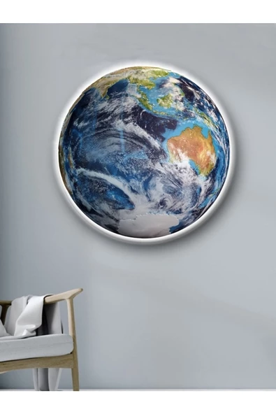 Gökyüzü Panel Led Aplik 30cm Çap Led 25wat - Resim 6