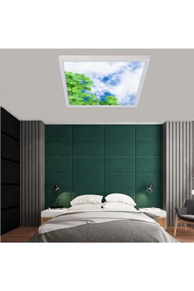 Gökyüzü Panel Yeni Nesil 54 Watt-kare 60x60 -led Yatak Odası Tasarım Aydınlatma-tavana Yapışık-kolay Montaj Avize ürün görseli 1