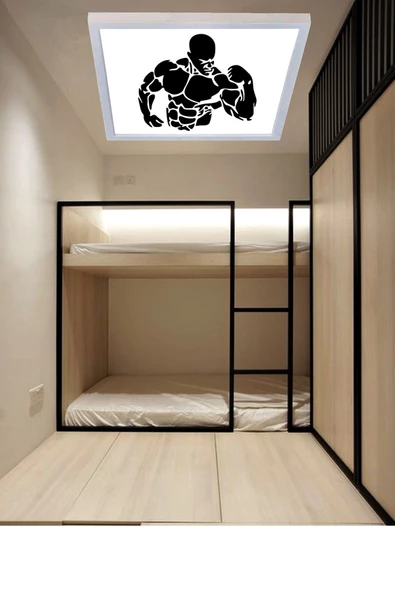 Gökyüzü Panel Bodyguard Tasarım Ledli Avize- Spor Avize Model-54w-60x60-trend Aydınlatma ürün görseli 1
