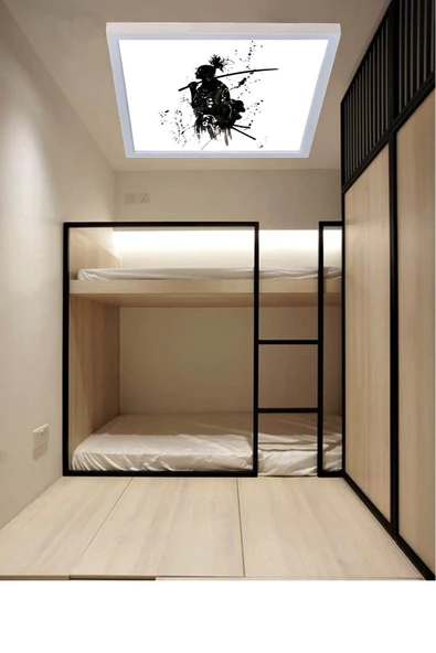 Gökyüzü Panel Yakuza Genç Odası - Ev Ledli Avize- 54w Modern Tasarım 60x60 -beyaz Işık-homojen Aydınlatma ürün görseli 1