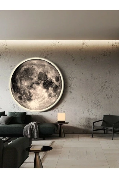 Gökyüzü Panel New-moon, Modern Aplik, 30cm Led 25watt, Led Duvar Aplikleri, Yatak Odası Aplik, Yatak Başı Aplik ürün görseli 1