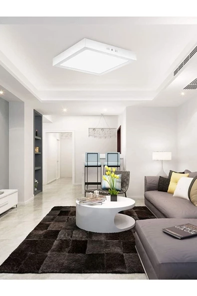 Gökyüzü Panel 60x60 Sıva Üstü 54watt Led Panel, Beyaz Işık 6500k- Beyaz Çerçeve, Homojen Aydınlatma, 60cm X 60cm ürün görseli 1