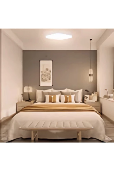 Gökyüzü Panel Yatak Odası Lüks Aydınlatma 25watt-30cm X 30cm Lüks Led Aydınlatma, Avize Modelleri, Yatak Odası ürün görseli 1