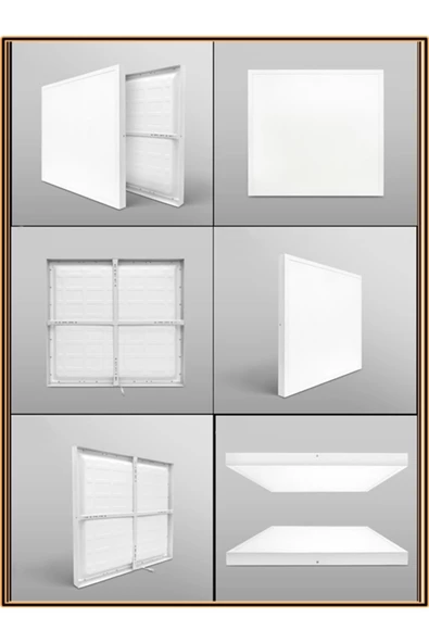 Gökyüzü Panel 60x60 Led Panel, Sıva üstü, 60 watt, led armatür, kendinden kasalı, 6400 K, Beyaz Işık, Tavana Model ürün görseli 1