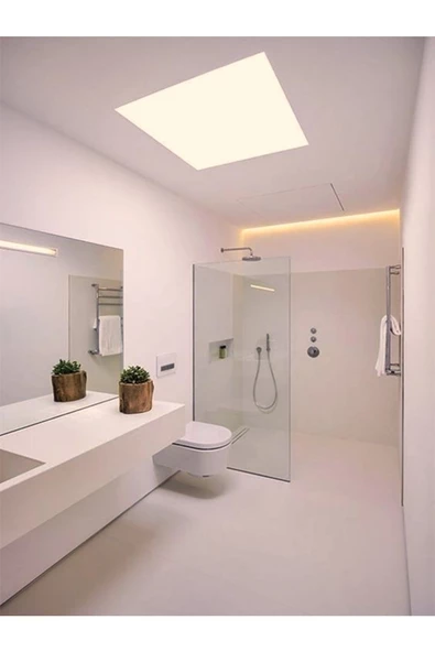 Gökyüzü Panel Gün Işığı Led, Gömme Led Armatur, Ilık Beyaz 60x60 Led Panel, Sıva Altı 54watt led panel, 4000k ürün görseli 1