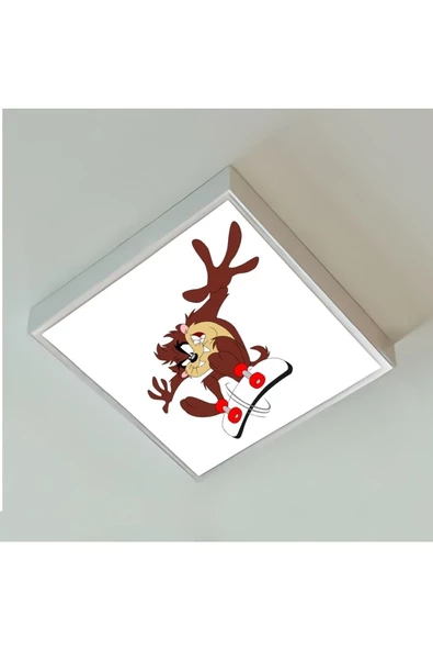 Gökyüzü Panel Kaykaycı Tazman Çocuk Led Avize-54w Güçlü Aydınlatma-60x60 ürün görseli 1