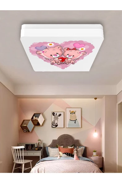 Gökyüzü Panel Lüks Çocuk Odası Avize 25watt-30cm X 30cm Lüks Led Aydınlatma, Ayıcıklar, Çocuk Avize Modelleri ürün görseli 1