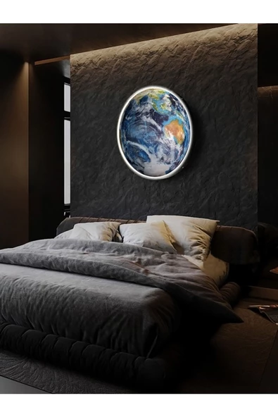 Gökyüzü Panel World, Led Aplik,30cm Çap Led 25watt, Modern duvar Aplik Led, Yatak Odası Aplik Yatak Başı Aplik New ürün görseli 1