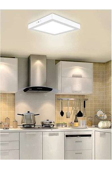 Gökyüzü Panel Sıva Üstü 60watt Led Panel, Lıne On -beyaz 6500k- Beyaz Çerçeve, Homojen Aydınlatma, 60cm X 60cm ürün görseli 1