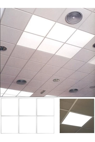 Gökyüzü Panel Yeni Moda Tavan Aydınlatma,6lı Led Panel,t24 Asma Tavanlar Için Gurup Led Aydınlatma Panelleri,60x60 ürün görseli 1