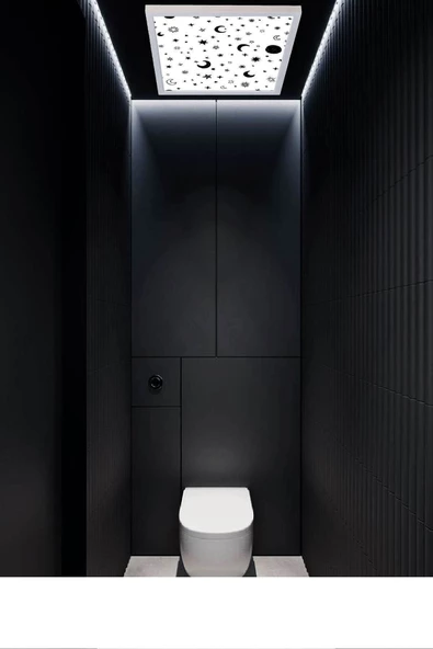 Gökyüzü Panel Gecemsi Tasarım, Led Avize, Yatak Odası Lamba,54w -büyük Boy Avize (60cmx60cm) ürün görseli 1