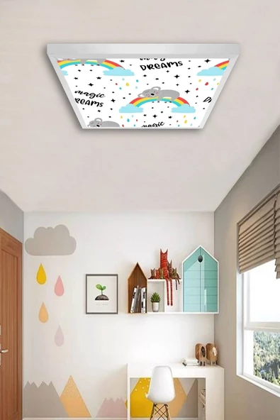 Gökyüzü Panel Magic Dreams-bebek Koola-bebek Odası Avize-60cmx60cm-54watt-led-çoçuk Odası Avize Modelleri-hd Tavan ürün görseli 1